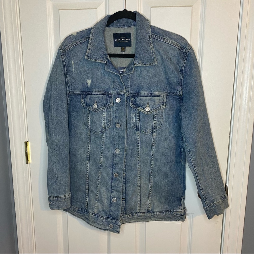 Lucky brand light washed denim jacket